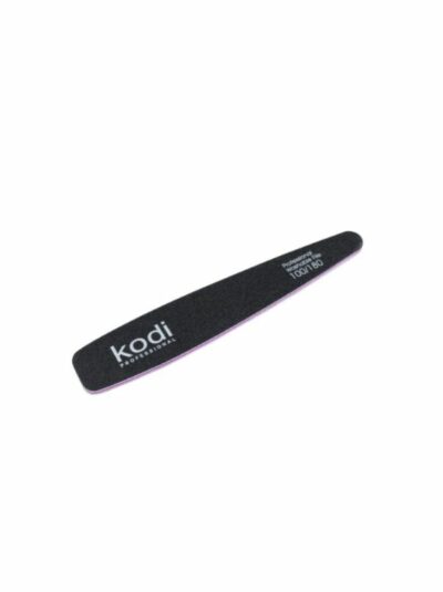 №61 Conical file, abrasivenes 100/180, color: black, side elements: purple, size: 178*32*4 mm, with the logo"Kodi Professional"